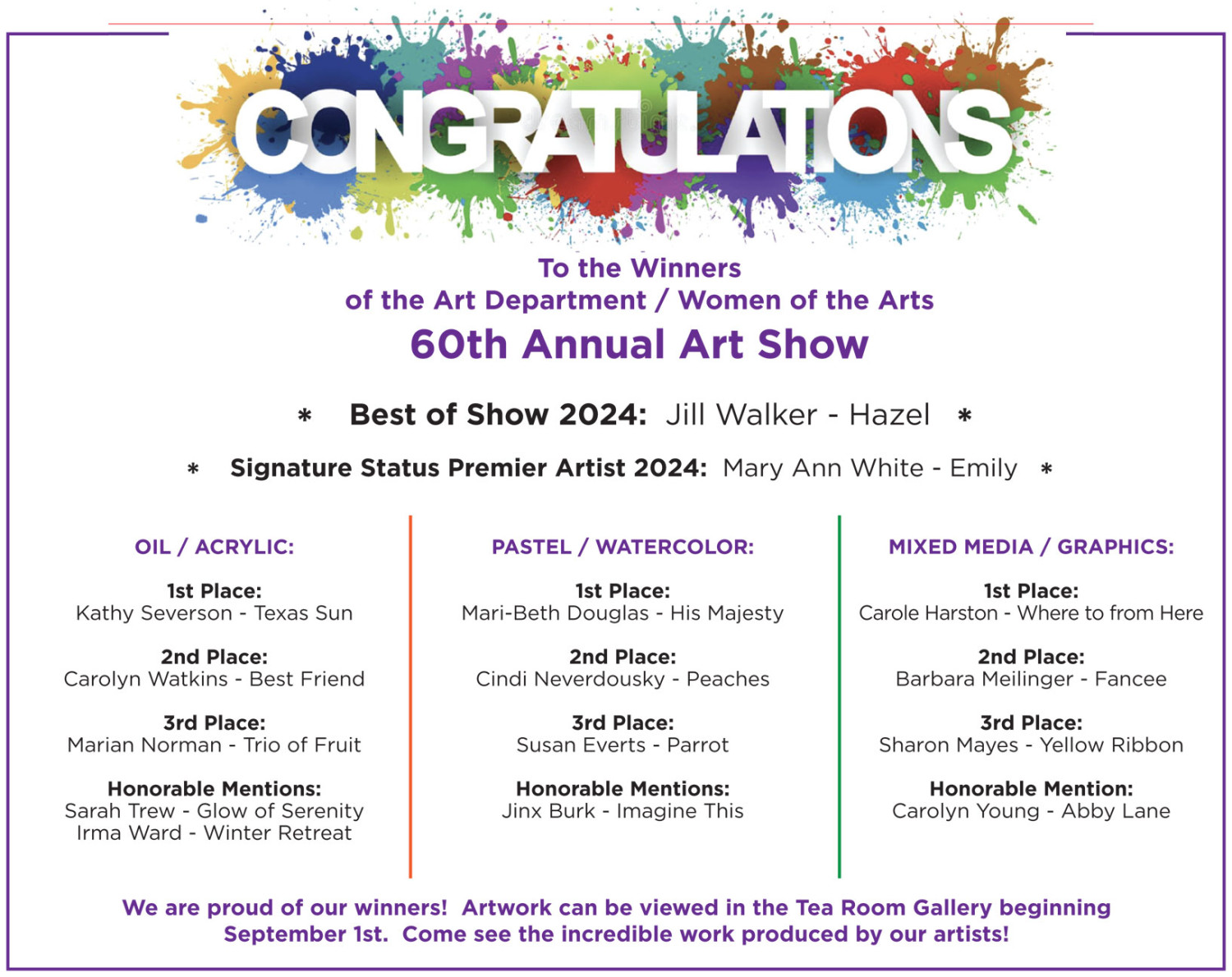 art show winners 2024